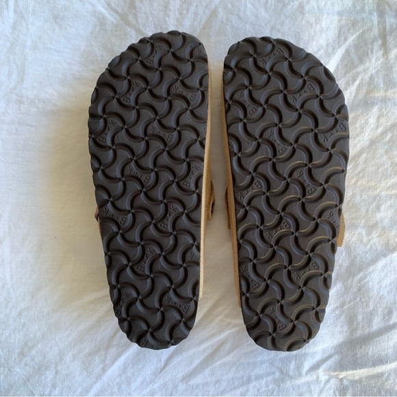 Birkenstock Boston Suede Leather Clog Slip Ons Shoes Latte Cream - Picture 6 of 9